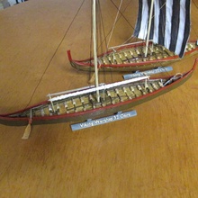 moyen viking navire guerre 2x16 rames ca 850 ad 1000 jouets Jeux modèle raider voilier 1 72 3d print model - Mito3D