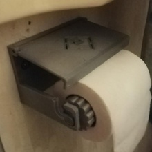 toilette papier titulaire soutien jardin wc licou distributeur hygiénique 3d print model - Mito3D