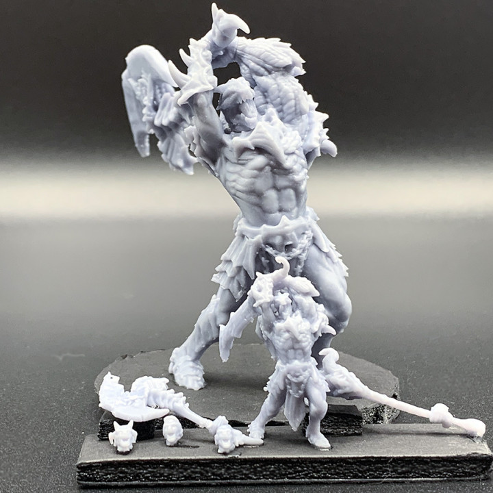 dragon born pose 1 tabletop creature dungeons fantasy figurine gaming mini monster rpg miniature 3D print model - Mito3D
