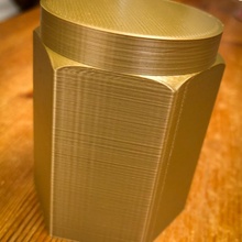 hexabox box container hexagon tin 3d print model - Mito3D