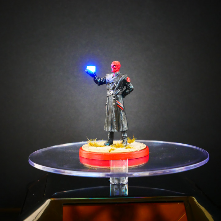 rot Schädel Licht Tesserakt Hand Krise Protokoll Mini Spielzeuge Spiele Wunder Miniatur Krisenprotokoll 3D print model - Mito3D