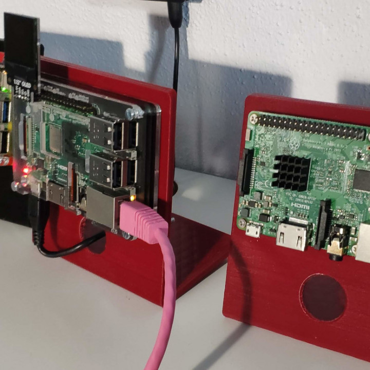 framboesa pi ficar pé suporte Raspberry Pi Pibow 3D print model - Mito3D