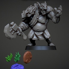 druash tog tabletop boss monster troll miniature sculpt enemy boardgame bossfight 3d print model - Mito3D