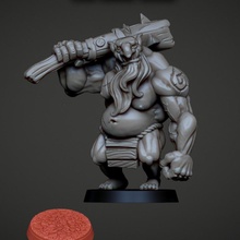 drafin wiseclub tabletop games miniature sculpt enemy boardgame creatures trolls fabioschizzo 3d print model - Mito3D