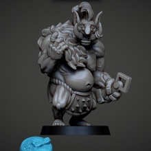 ral longfangs tabletop creature dragons dungeons miniatures sculpt boardgames trolls mmonster 3d print model - Mito3D