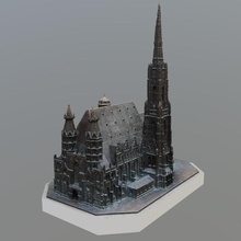 model st stephen katedral Viyana mimari 3d print model - Mito3D