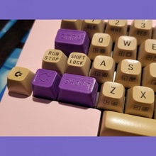 commodore64 substituição branco keycaps poupar partes retro teclado comodoro c64 c64c cbm 64 3d print model - Mito3D