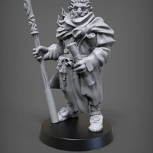 hobgoblin wizard tabletop dragons dungeons miniature sculpt dungeon 32mm 3d print model - Mito3D
