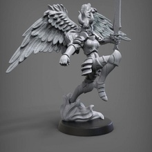 erynies table dragons donjons guerrier miniature sculpter jeu plateau 32mm 3d print model - Mito3D