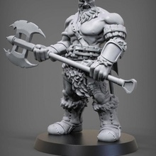 Golias tampo mesa dragões masmorras Deus guerra miniatura esculpir jogo tabuleiro Kratos 3d print model - Mito3D