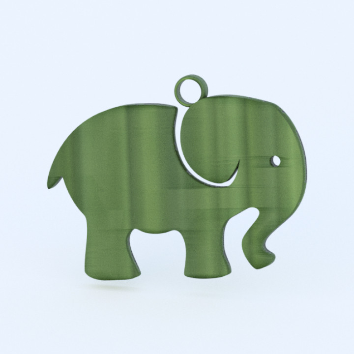 elephant earring pendant africa buddha india earrings pendants 3D print model - Mito3D