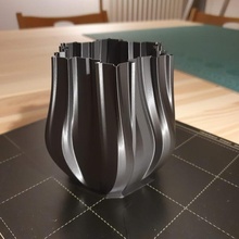 snow vase graphite 3d print model - Mito3D