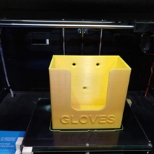 disposable glove box holder organizer gloves harbor freight makerneer 3d print model - Mito3D
