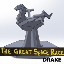 great space race - drake ship piece sla token resin dlp boardgames boardgame 3d print model - Mito3D