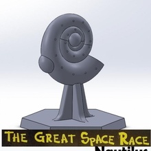 great space race - nautilus ship piece token boardgames boardgame 3d print model - Mito3D