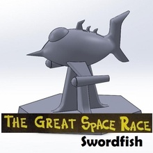 great space race - swordfish piece ship token boardgames boardgame 3d print model - Mito3D