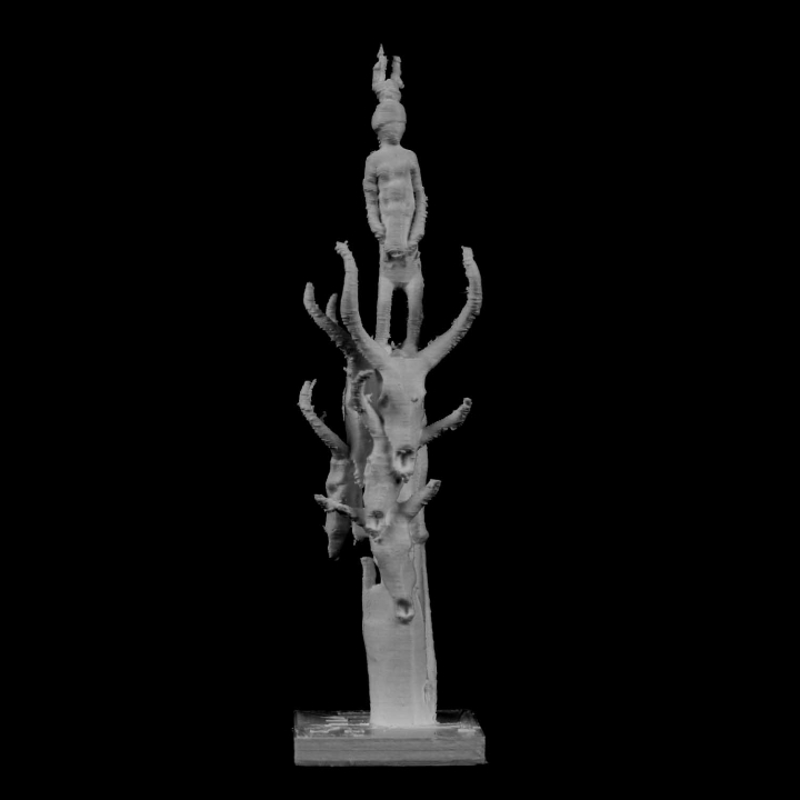 funerary post 1 quai branly paris scan 3D print model - Mito3D
