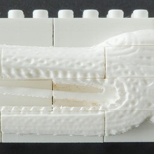 montini crocodile feast trough lego compatible bricks relief block building blocks oceania bouwstenen briques 3d print model - Mito3D