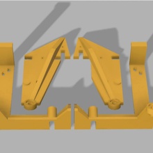 anet a6 stabilising struts base clamp parts supports 3d printer upgrade 3d print model - Mito3D