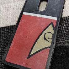 oneplus 6t tpu teléfono caso funda estrella emigrar Star Trek carcasa telefono 3d print model - Mito3D