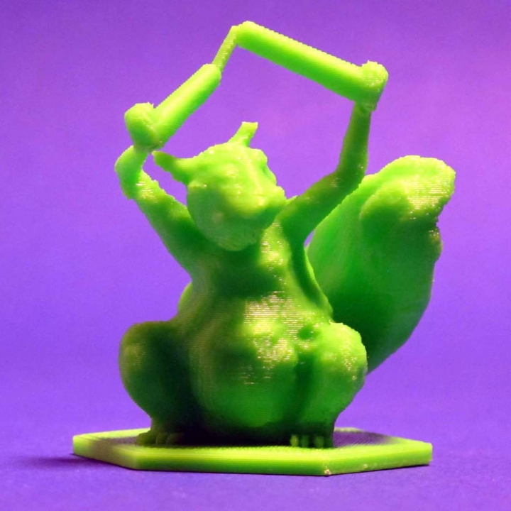 magia coleta esquilo token nunchucks tampo mesa zheng3 mtg magicthegathering nunchacks 3D print model - Mito3D