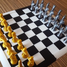satranç tahtası yazı 3d print model - Mito3D