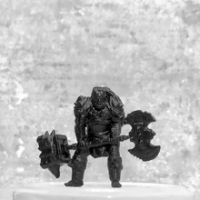 orc tabletop axe rpg miniature hammer adventure dungeon 28mm dnd mgpix 3d print model - Mito3D