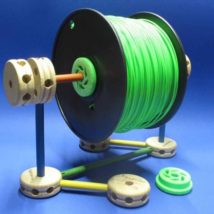 tinkeriffic 40mm spool spindle & garden spool zheng3 tinkeriffic 40mm spindle 3D print model - Mito3D