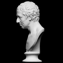 portrait jj winckelmann scan bust man sculpture archaeologist german male plaster artec openglam artec-eva smk-open art-historian 3d print model - Mito3D