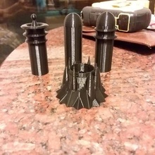energy towers 40k game miniatures rpg spaceship terrain war warhammer miniature scifi tabletop starship wargame 3d print model - Mito3D