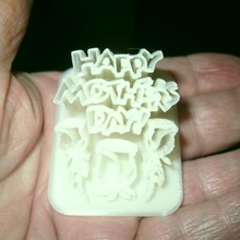 happy mothersday 2 files 1 small large happymothersday 3d print model - Mito3D