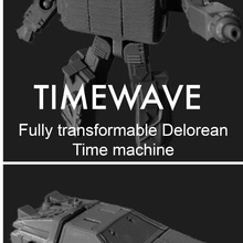 timewave fully transformable delorean time machine store action figure toy transformer transformers articulated 3d print model - Mito3D