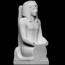seti ii 1200 1194 bc taramak Antik Mısır heykel Alçı firavun Thorvaldsen kuvarsit cc0 british museum Openglam Sethos 3d print model - Mito3D