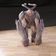 golem miniatura mesa criatura fantasía escultura figuritas 3d print model - Mito3D