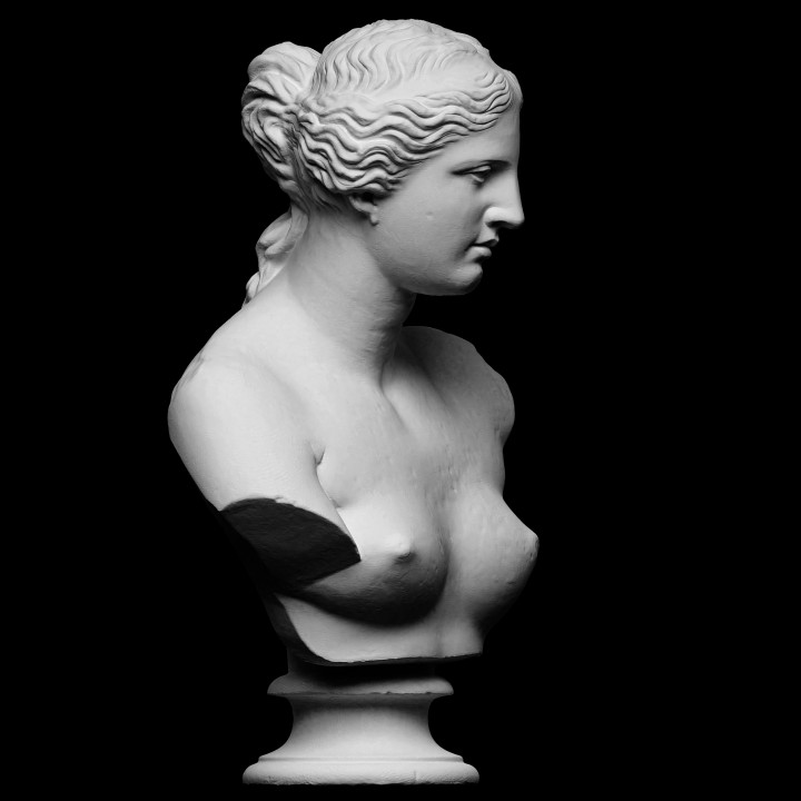 fracasso Vênus milo Varredura 3d deusa mitologia prima nu cortiça Irlanda openglam artec eva seios venus Brucciani 3D print model - Mito3D