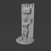 trol tuvalet Bedava stl fantezi komik mini ork minyatür Skyrim Warcraft kahramanca 3d print model - Mito3D