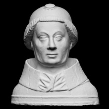 requilary bust scan figure head sculpture religion relic ireland cleric polychrome openglam limerick 3d print model - Mito3D