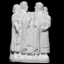 marfim escultura cavaleiros Varredura osso Becket funcionários Thomas catedral fotogrametria estatueta openglam Caterbury clérigos 3d print model - Mito3D