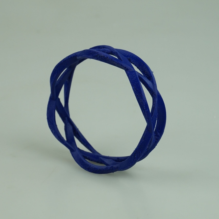 1 spiral yüzük mücevher şekil takı 3D print model - Mito3D