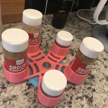 spinning spice tray prusa fusion fusion360 3d print model - Mito3D
