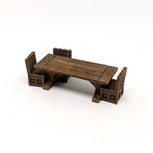 table sombre chaise donjon 28mm 36mm taverne chaises 3d print model - Mito3D