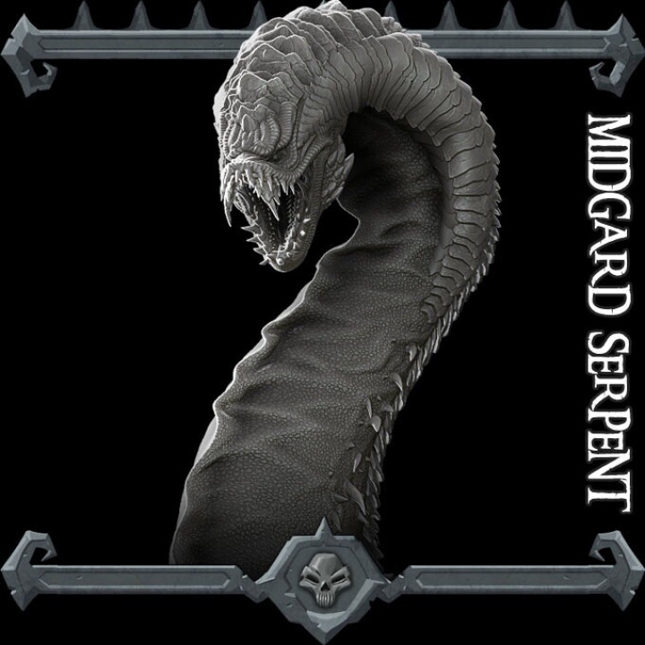 Midgard serpent table 3D print model - Mito3D