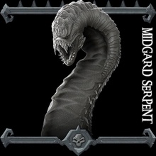Midgard serpente tampo mesa 3d print model - Mito3D