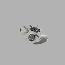 e3d v6 kossel rostock delta effettore 5015 3d print model - Mito3D