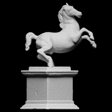 rearing horse da vinci scan animal leonardo metal sculpture renaissance florence met photogrammetry cc0 openglam da-vinci windsor anghiari 3d print model - Mito3D