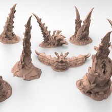 tyty bug party terrain remix 2 tabletop trooper wargaming starship bugs 28mm 35mm scenery tyran 3d print model - Mito3D