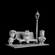 mafalda Freunde Geschichte Straße buenos aires Argentinien scan 3d print model - Mito3D