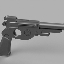 Mandalorianer Blaster Cosplay Ventilator Kunst Replik Requisiten Gewehr Stütze Star Krieg Sterne Kriege Mando 3d print model - Mito3D