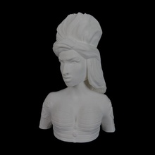 amy winehouse bust fan art famous celebrity musican 3d print model - Mito3D