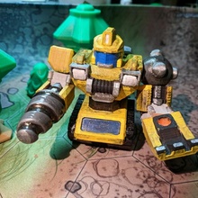 battleroller d0z3 miniatures pilote robot mecha mech construction 3d print model - Mito3D